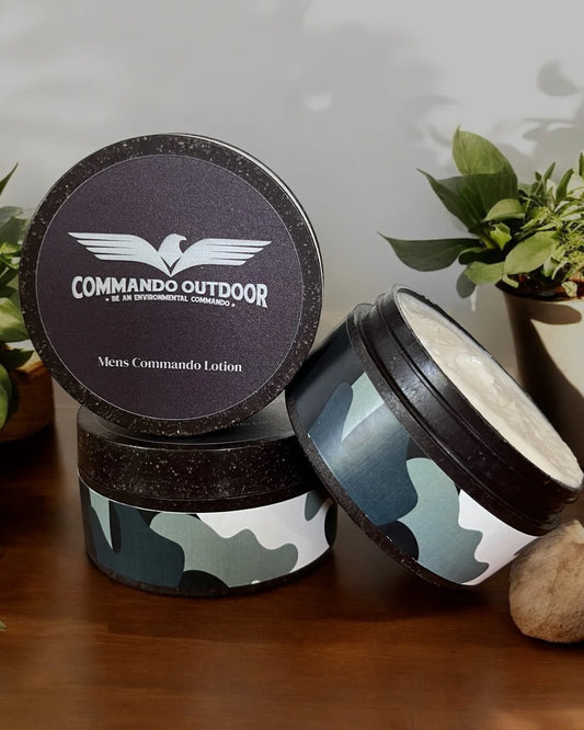 Commando Outdoor Men's Goat's Milk Lotion (Patchouli & Sandalwood)